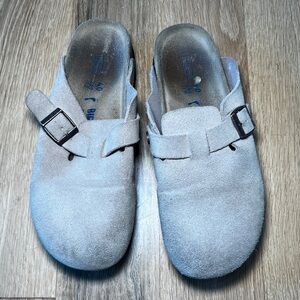 Birkenstock Boston soft footbed suede  Mud color clogs size 40